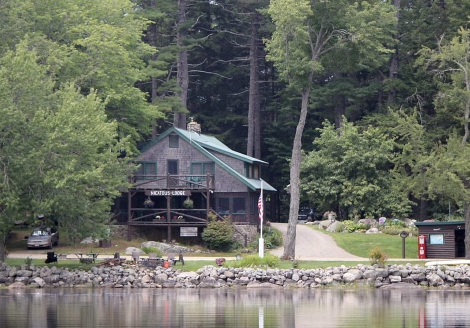 Nicatous Lodge from lake